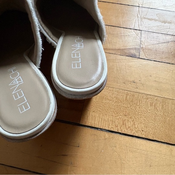 Elena Iachi Sz 39 (8.5) Western Rivet Boho Slip On Heel Pointy Toes Shoes - Picture 8 of 9